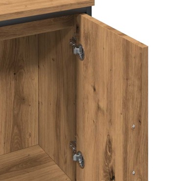 vidaXL Ντουλάπι Νιπτήρα Αρτισιανή Δρυς 60x30x60cm Επεξ. Ξύλο 1 τεμ.