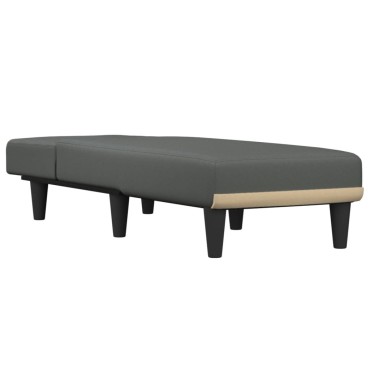vidaXL Ανάκλιντρο Σκούρο Γκρι Υφασμάτινο 55x140x70cm 1 τεμ.