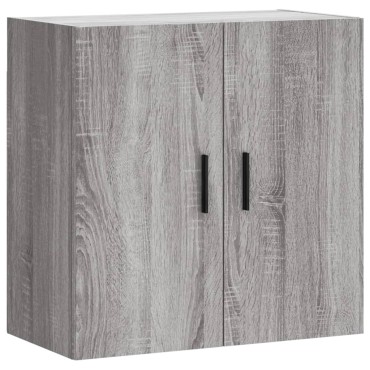 vidaXL Ντουλάπι Τοίχου Γκρι Sonoma 60x31x60cm από Επεξεργασμένο Ξύλο 1 τεμ.