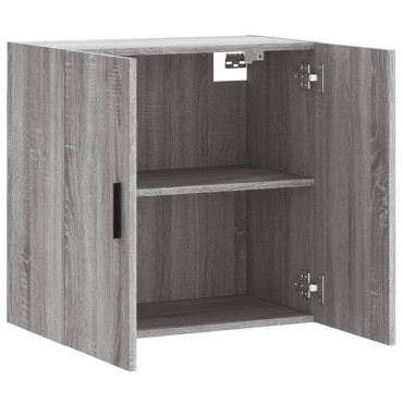 vidaXL Ντουλάπι Τοίχου Γκρι Sonoma 60x31x60cm από Επεξεργασμένο Ξύλο 1 τεμ.