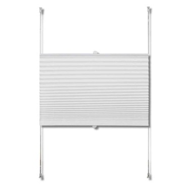 vidaXL Πλισέ ρόλερ σκίασης 70x125cm Λευκό
