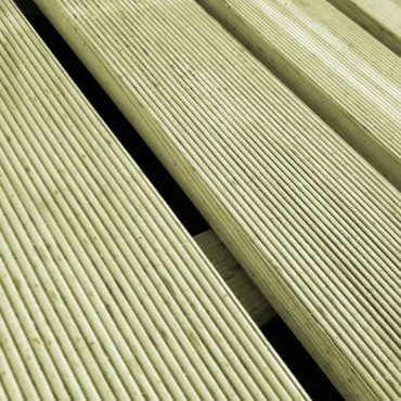 vidaXL Πλακάκια Deck 12 τεμ. Πράσινα 50 x 50 εκ. Ξύλινα