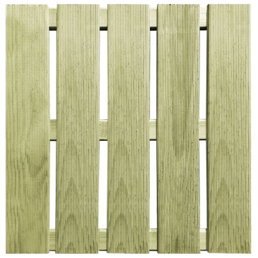 vidaXL Πλακάκια Deck 30 τεμ. Πράσινα 50 x 50 εκ. Ξύλινα