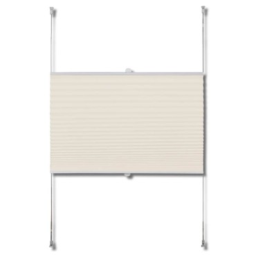 Πλισέ ρόλερ σκίασης 90x150cm Κρεμ