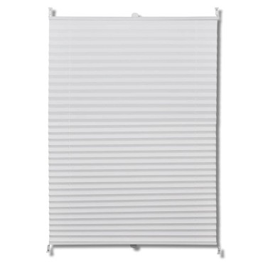 Πλισέ στόρι σκίασης 80x125cm Λευκό