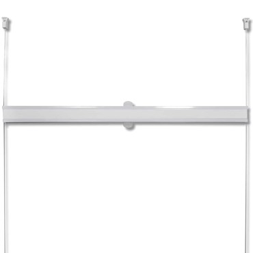 Πλισέ στόρι σκίασης 80x125cm Λευκό