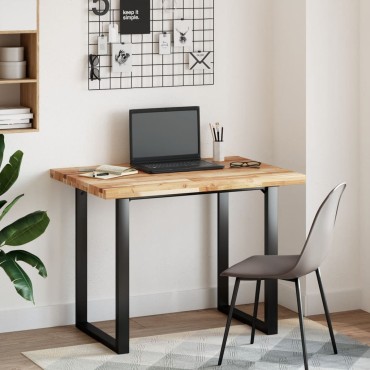 vidaXL Επιφάνεια Γραφείου Ορθογώνια 80x70x4cm Μασίφ Ξύλο Ακακίας