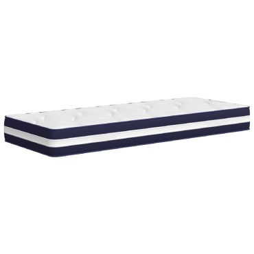 vidaXL Στρώμα με Pocket Springs Μεσαία Σκληρότητα 90x200cm Μονό 1 τεμ. - Μονό