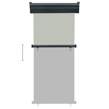 vidaXL Σκίαστρο Βεράντας Πλαϊνό Γκρι 85 x 250 εκ.