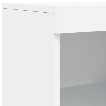 vidaXL Μπουφές με Φώτα LED Λευκός 162x37x100cm 1 τεμ.