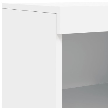 vidaXL Μπουφές με Φώτα LED Λευκός 162x37x100cm 1 τεμ.