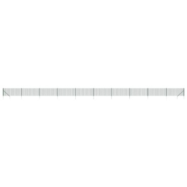 vidaXL Συρματόπλεγμα Περίφραξης Πράσινο 0,8 x 25 μ. με Καρφωτές Βάσεις