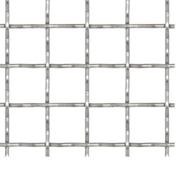 vidaXL Πλέγμα Κατσαρό Καρέ Φύλλα 100x85cm/21x21x2,5 χιλ. Αν. Ατσάλι