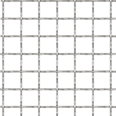 vidaXL Πλέγμα Κατσαρό Καρέ Φύλλα 100x85cm/31x31x3 χιλ. Ανοξ. Ατσάλι