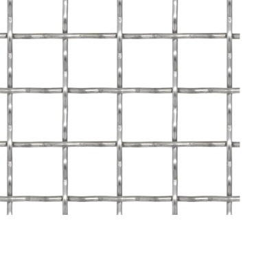 vidaXL Πλέγμα Κατσαρό Καρέ Φύλλα 100x85cm/11x11x2 χιλ. Ανοξ. Ατσάλι
