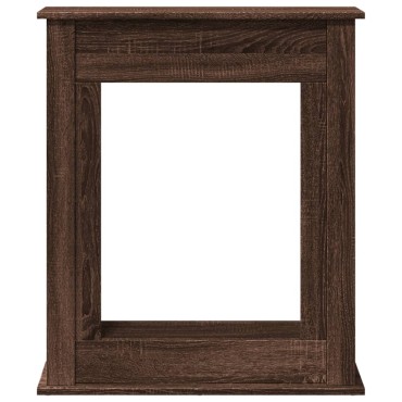 vidaXL Πλαίσιο Τζακιού Καφέ Δρυς 75x20x87,5 εκ. από Επεξ. Ξύλο