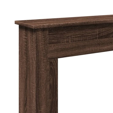 vidaXL Πλαίσιο Τζακιού Καφέ Δρυς 75x20x87,5 εκ. από Επεξ. Ξύλο