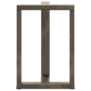 vidaXL Πόδια τραπεζαρίας σε σχήμα T 2 τεμ. 60x35x(72-73)cm Ατσάλι