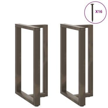 vidaXL Πόδια τραπεζιού μπαρ σχήμα T 2 τεμ. 60x35x(100-101)cm Ατσάλι