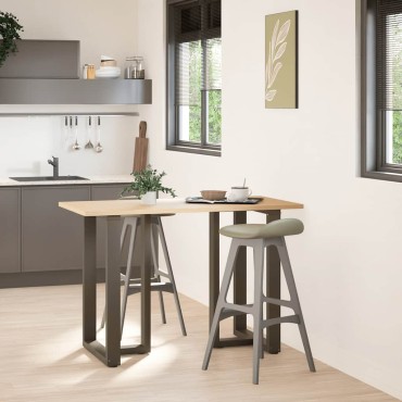 vidaXL Πόδια τραπεζιού μπαρ σε σχήμα T 2 τεμ. 60x35x(90-91)cm Ατσάλι