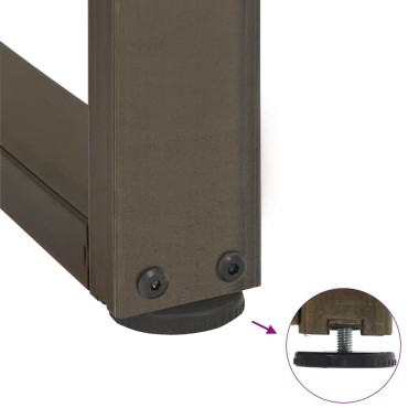 vidaXL Πόδια τραπεζιού μπαρ σε σχήμα T 2 τεμ. 60x35x(90-91)cm Ατσάλι