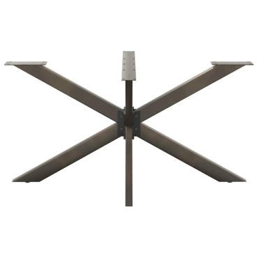 vidaXL Τραπεζαρία πόδι αράχνης σχήμα 150x78x(72-73)cm Ατσάλι
