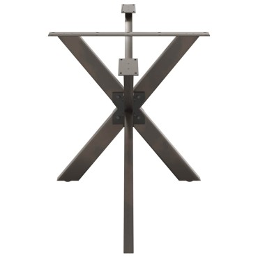vidaXL Τραπεζαρία πόδι αράχνης σχήμα 150x78x(72-73)cm Ατσάλι