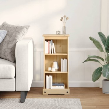 vidaXL Βιβλιοθήκη Corona 46x29x100cm από Μασίφ Ξύλο Πεύκου 1 τεμ.