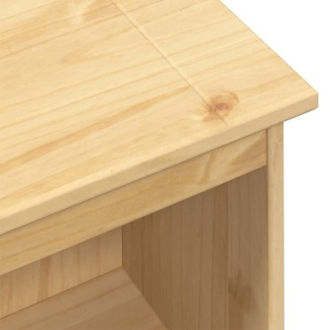 vidaXL Βιβλιοθήκη Corona 46x29x100cm από Μασίφ Ξύλο Πεύκου 1 τεμ.