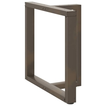 vidaXL Πόδια τραπεζαρίας σε σχήμα T 2 τεμ. 70x35x(72-73)cm Ατσάλι