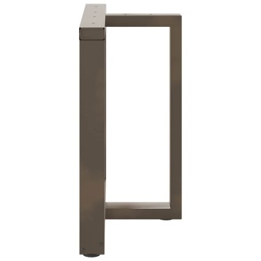 vidaXL Πόδια τραπεζαρίας σε σχήμα T 2 τεμ. 70x35x(72-73)cm Ατσάλι