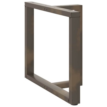vidaXL Πόδια τραπεζαρίας σε σχήμα T 2 τεμ. 100x35x(72-73)cm Ατσάλι
