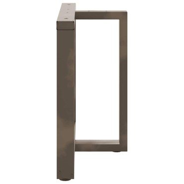 vidaXL Πόδια τραπεζαρίας σε σχήμα T 2 τεμ. 100x35x(72-73)cm Ατσάλι