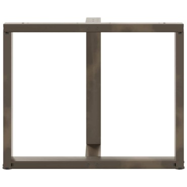 vidaXL Πόδια τραπεζαρίας σε σχήμα T 2 τεμ. 100x35x(72-73)cm Ατσάλι