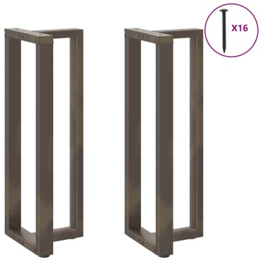 vidaXL Πόδια τραπεζιού μπαρ σχήμα T 2 τεμ. 40x35x(110-111)cm Ατσάλι