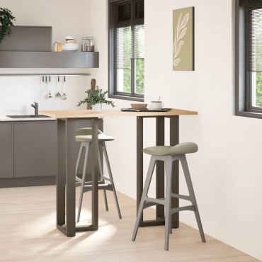 vidaXL Πόδια τραπεζιού μπαρ σχήμα T 2 τεμ. 50x35x(110-111)cm Ατσάλι