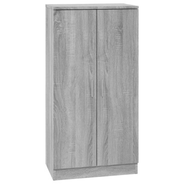 vidaXL Παπουτσοθήκη Γκρι Sonoma 55x35x108cm από Επεξεργασμένο Ξύλο