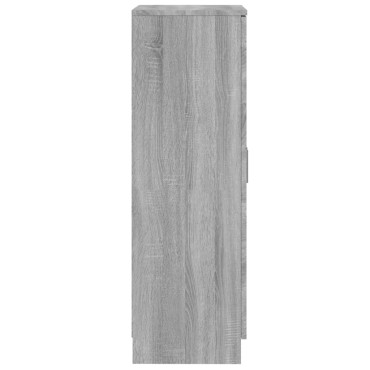 vidaXL Παπουτσοθήκη Γκρι Sonoma 55x35x108cm από Επεξεργασμένο Ξύλο