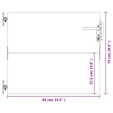 vidaXL Πύλη Κήπου 85 x 75 εκ. από Ατσάλι Corten