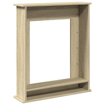 vidaXL Πλαίσιο Τζακιού Sonoma Δρυς 75x20x87,5 εκ. από Επεξ. Ξύλο