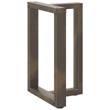 vidaXL Πόδια τραπεζαρίας σε σχήμα T 2 τεμ. 50x35x(72-73)cm Ατσάλι