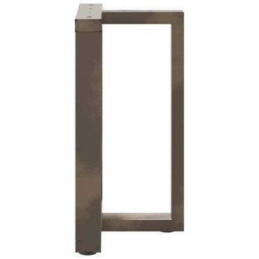 vidaXL Πόδια τραπεζαρίας σε σχήμα T 2 τεμ. 50x35x(72-73)cm Ατσάλι