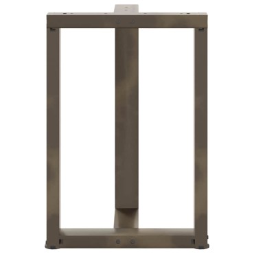 vidaXL Πόδια τραπεζαρίας σε σχήμα T 2 τεμ. 50x35x(72-73)cm Ατσάλι