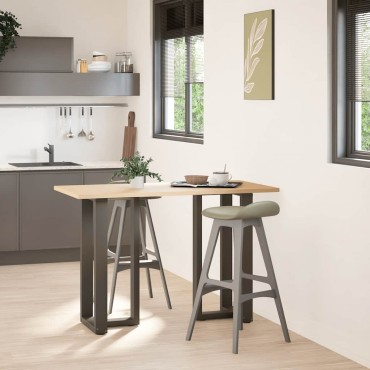 vidaXL Πόδια τραπεζιού μπαρ σε σχήμα T 2 τεμ. 50x35x(90-91)cm Ατσάλι