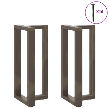 vidaXL Πόδια τραπεζιού μπαρ σε σχήμα T 2 τεμ. 50x35x(90-91)cm Ατσάλι