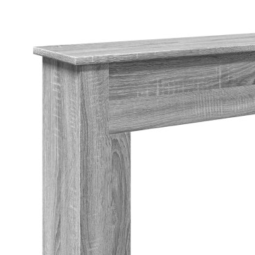 vidaXL Πλαίσιο Τζακιού Γκρι Sonoma 75x20x87,5 εκ. από Επεξ. Ξύλο
