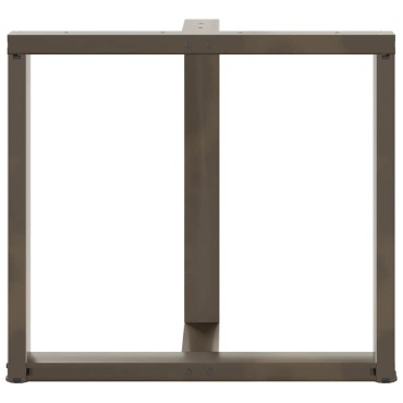 vidaXL Πόδια τραπεζαρίας σε σχήμα T 2 τεμ. 80x35x(72-73)cm Ατσάλι