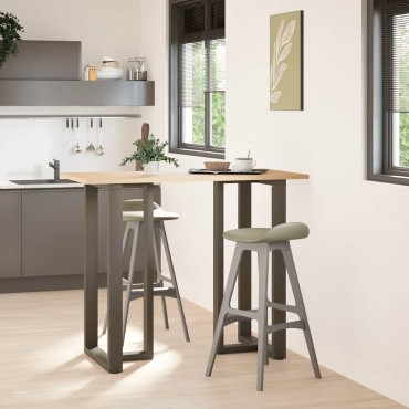 vidaXL Πόδια τραπεζιού μπαρ σχήμα T 2 τεμ. 60x35x(110-111)cm Ατσάλι