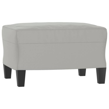 vidaXL Υποπόδιο Ανοιχτό Γκρι 60x50x41cm από Ύφασμα Μικροϊνών 1 τεμ.