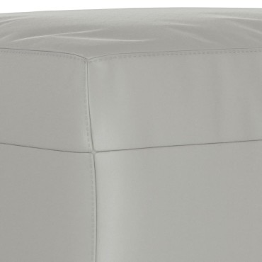 vidaXL Υποπόδιο Ανοιχτό Γκρι 60x50x41cm από Ύφασμα Μικροϊνών 1 τεμ.